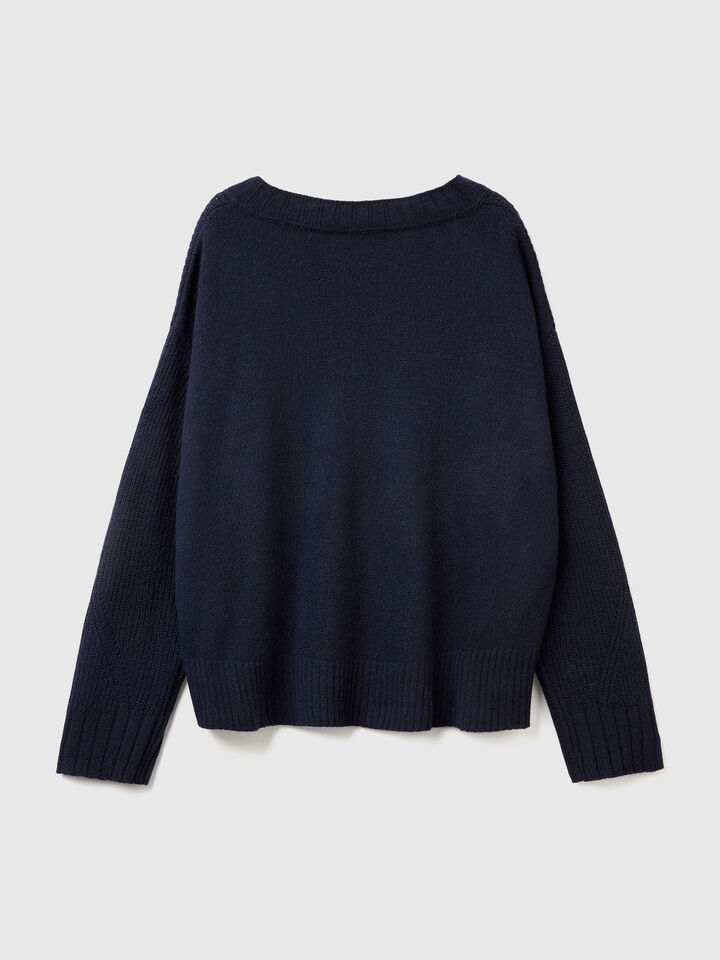 V NECK SWEATER L/S Women image number 6